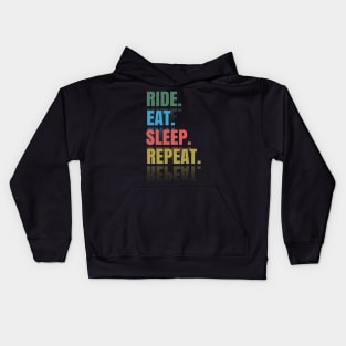 Ride Eat Sleep Repeat Kids Hoodie